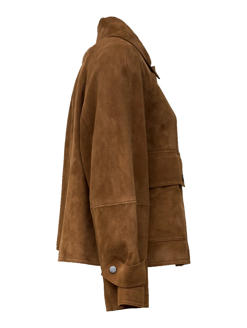 Giacca In Pelle Abito Thick Goat Suede