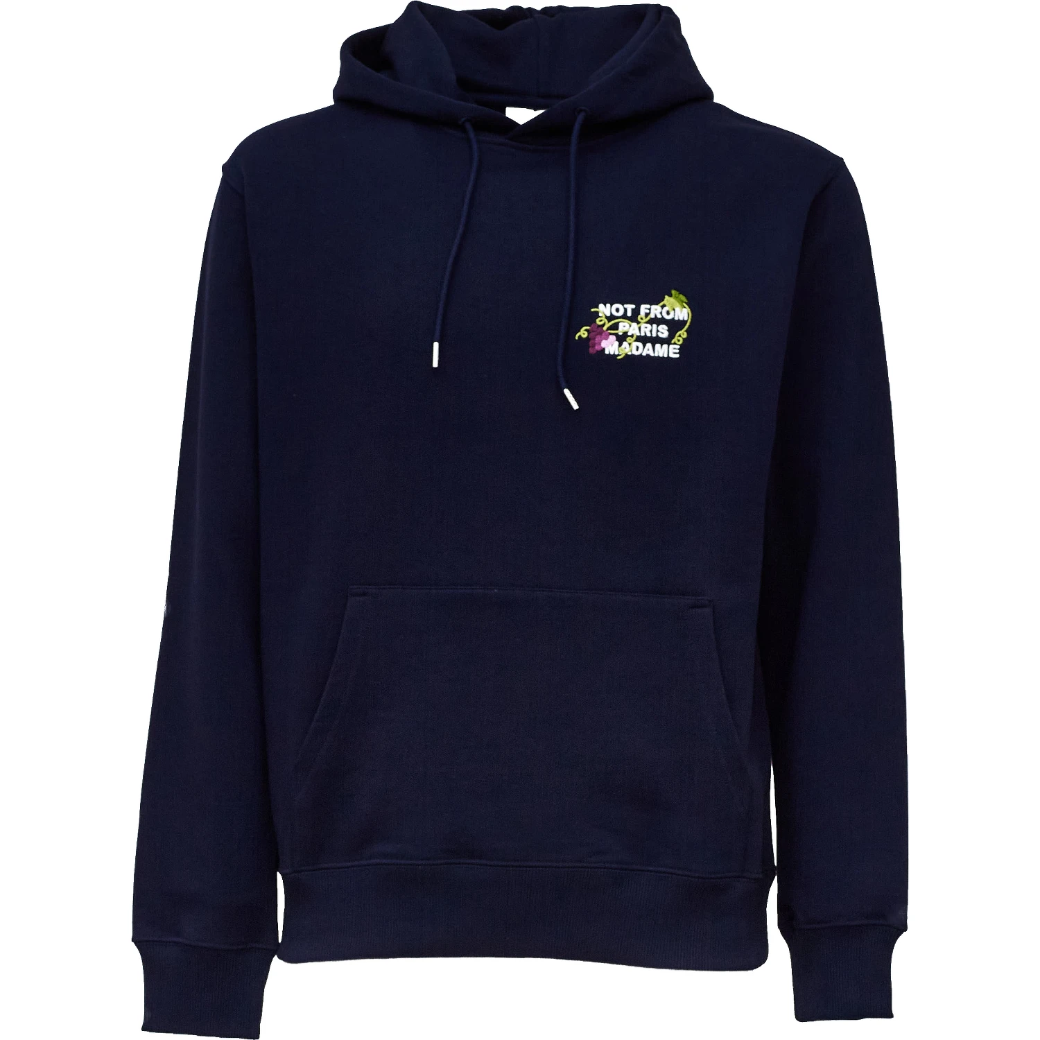 Vine Embroidered Slogan Hoodie