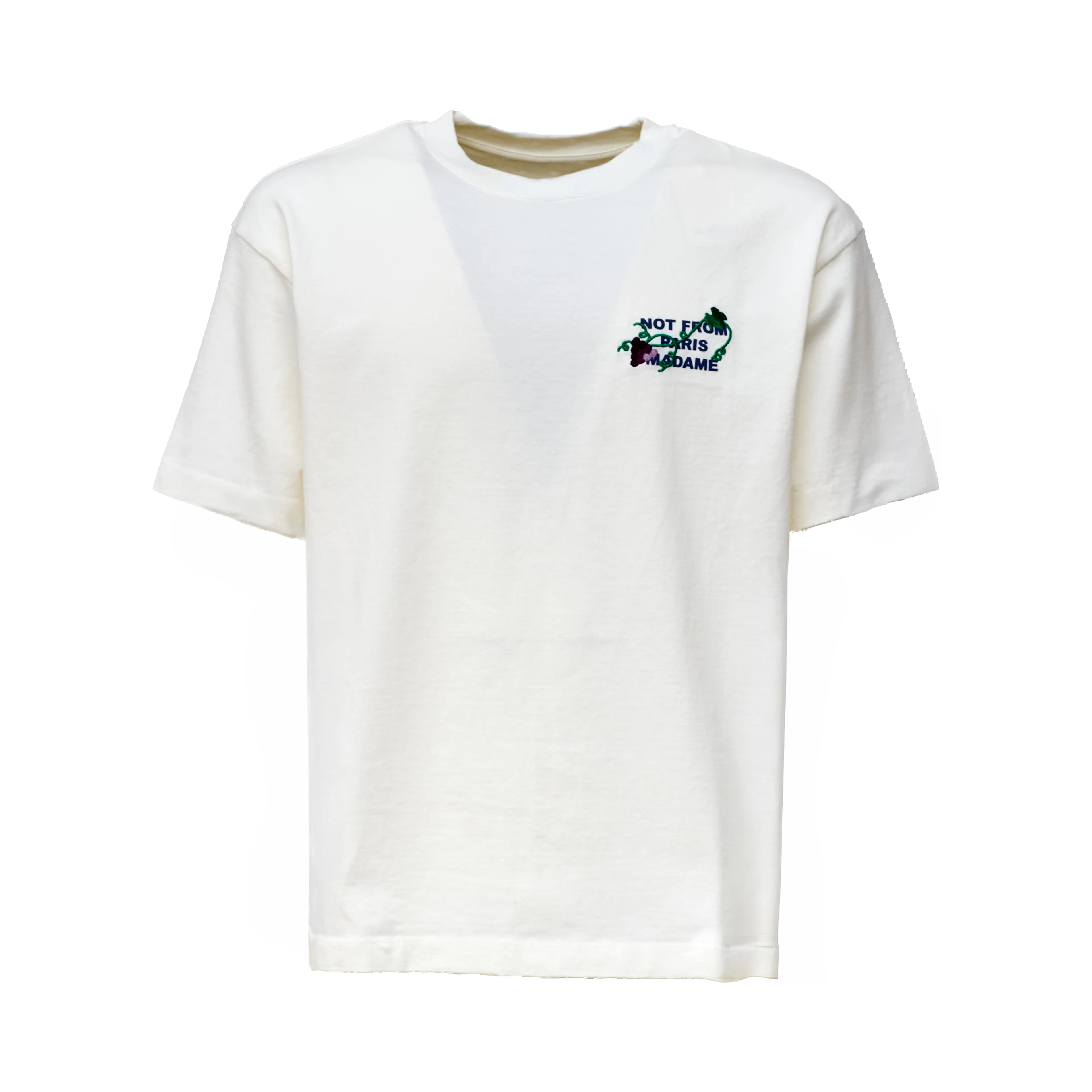 Vine Embroidered Slogan T-shirt