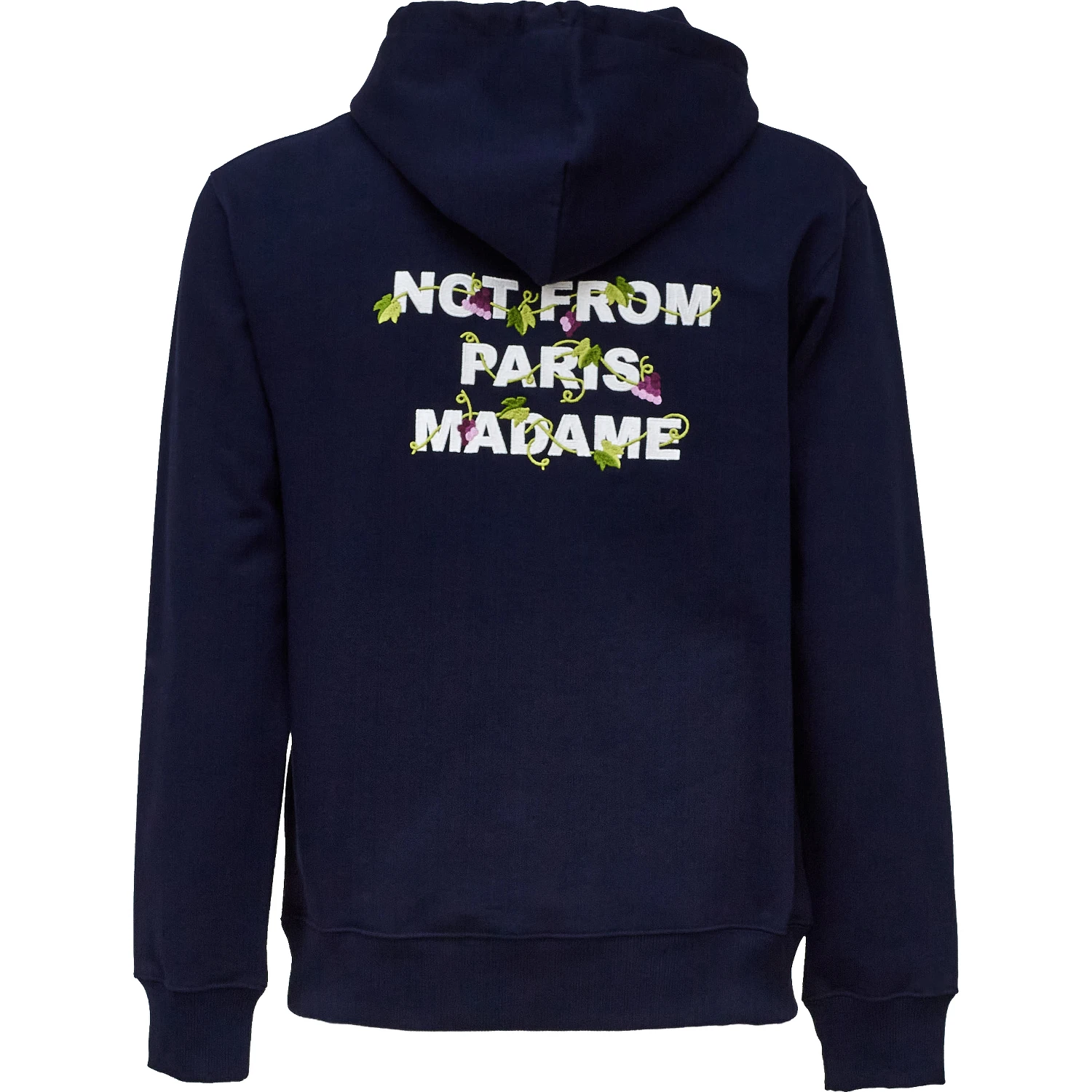 Vine Embroidered Slogan Hoodie