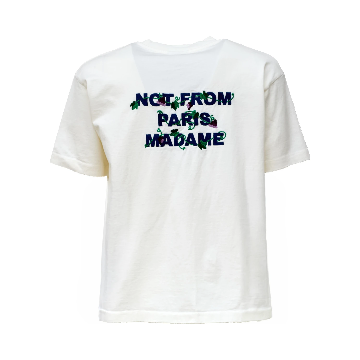 Vine Embroidered Slogan T-shirt