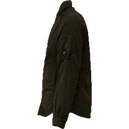 Chrome-R Padded Button Overshirt