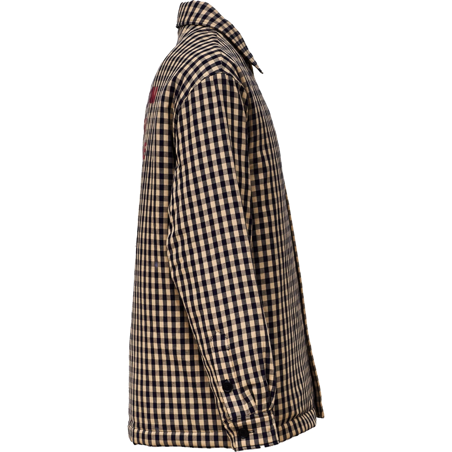 Check Overshirt With Slogan