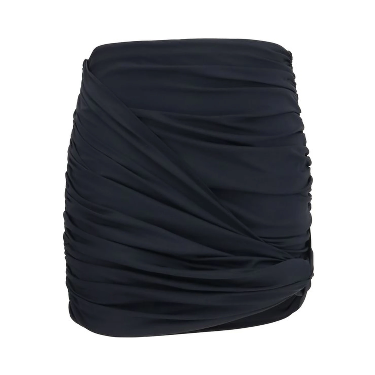 Black Polyamide Mini Skirt