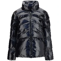 Black Polyamide Full-Length Jacket