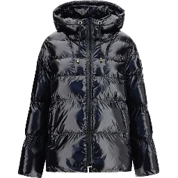 Black Polyamide Full-Length Jacket