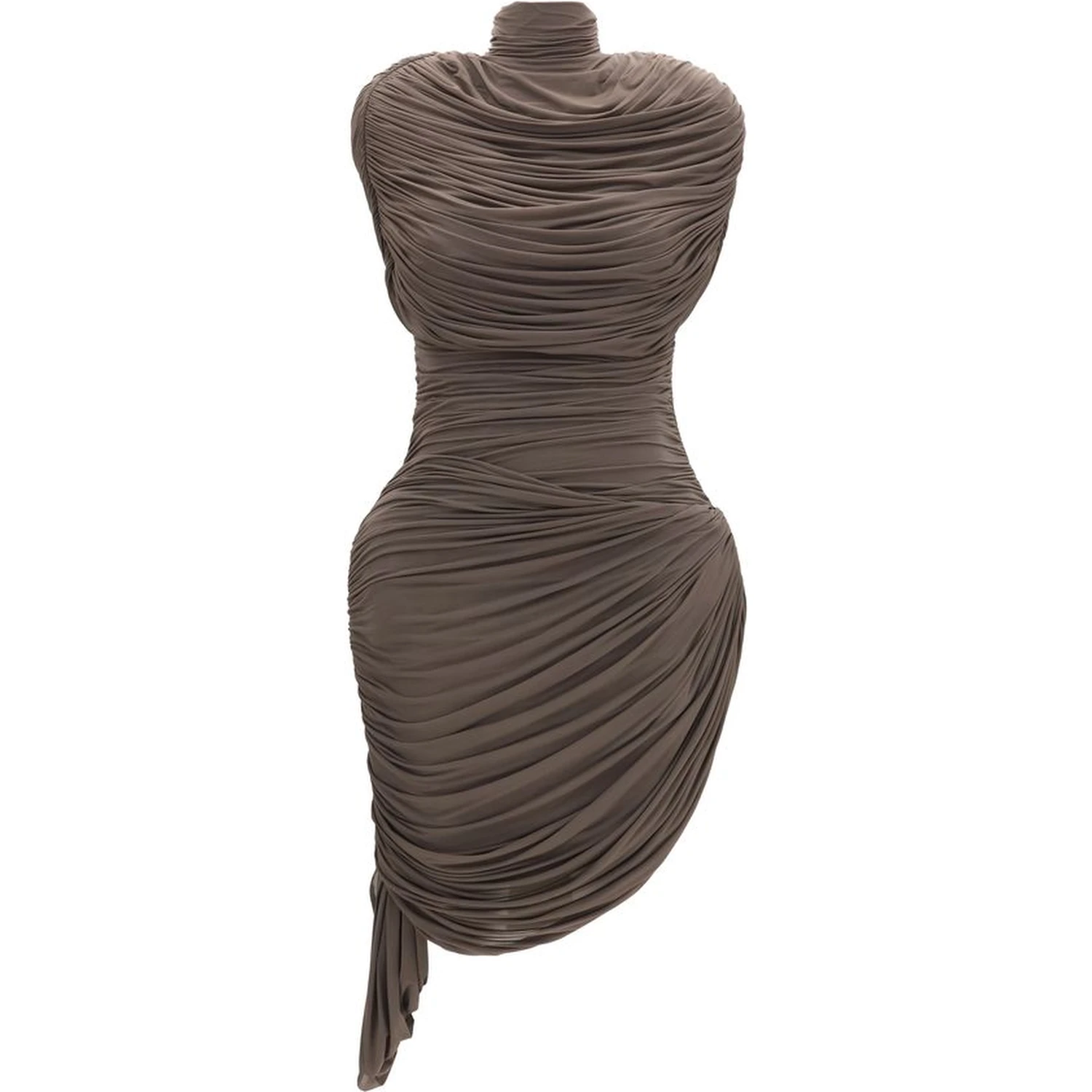 Brown Copper Cocktail Dress
