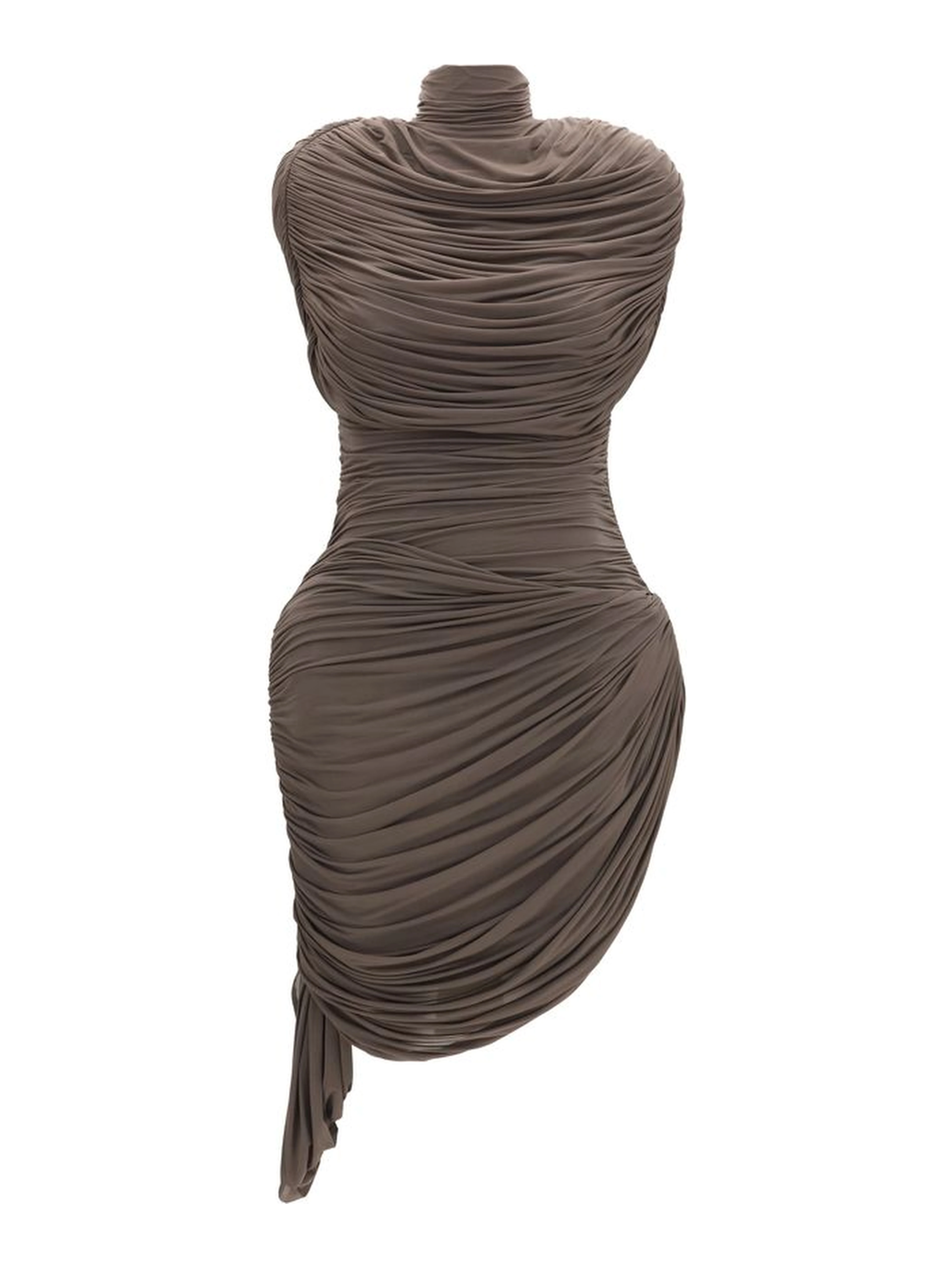 Brown Copper Cocktail Dress