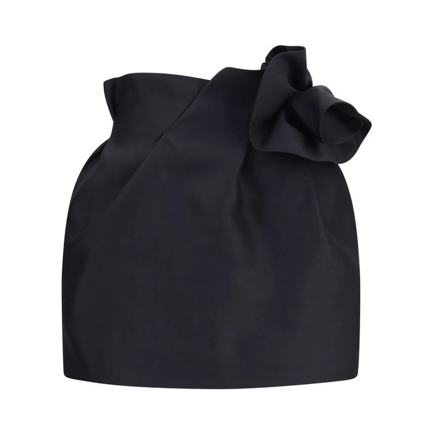 Black Wool Oves Aries Mini Skirt