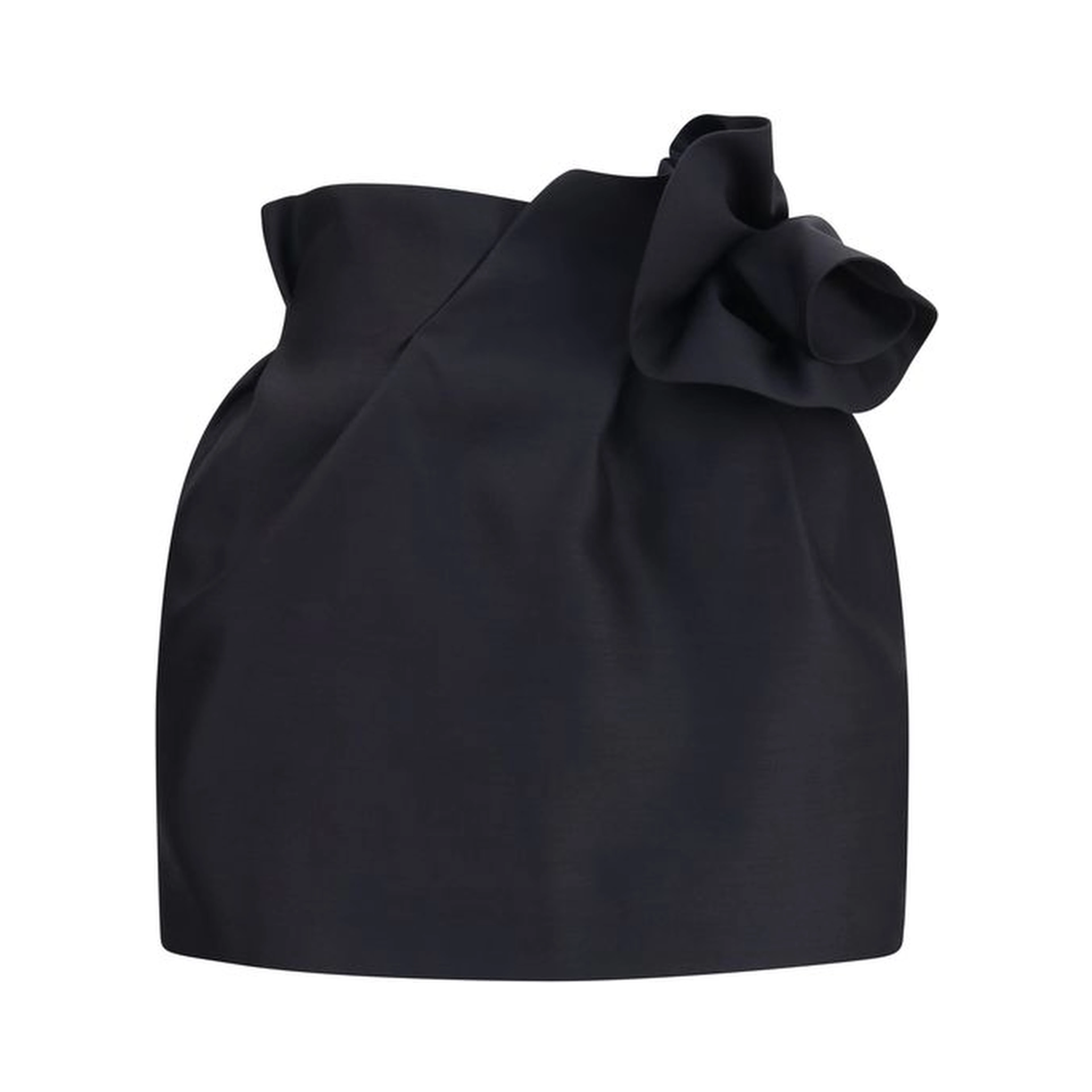 Black Wool Oves Aries Mini Skirt