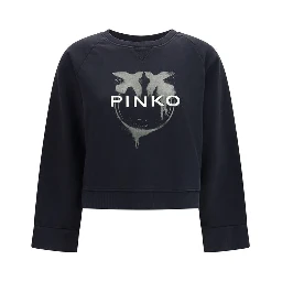 Black Cotton Sweatshirt