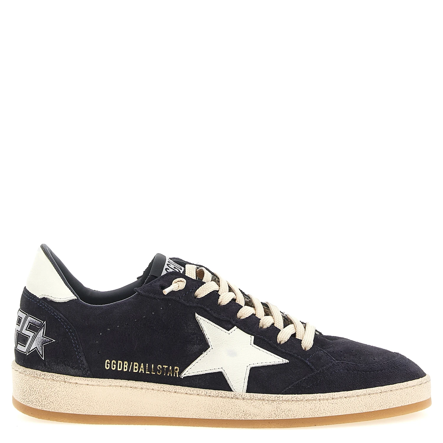 Blue Cowhide Low Top Sneakers