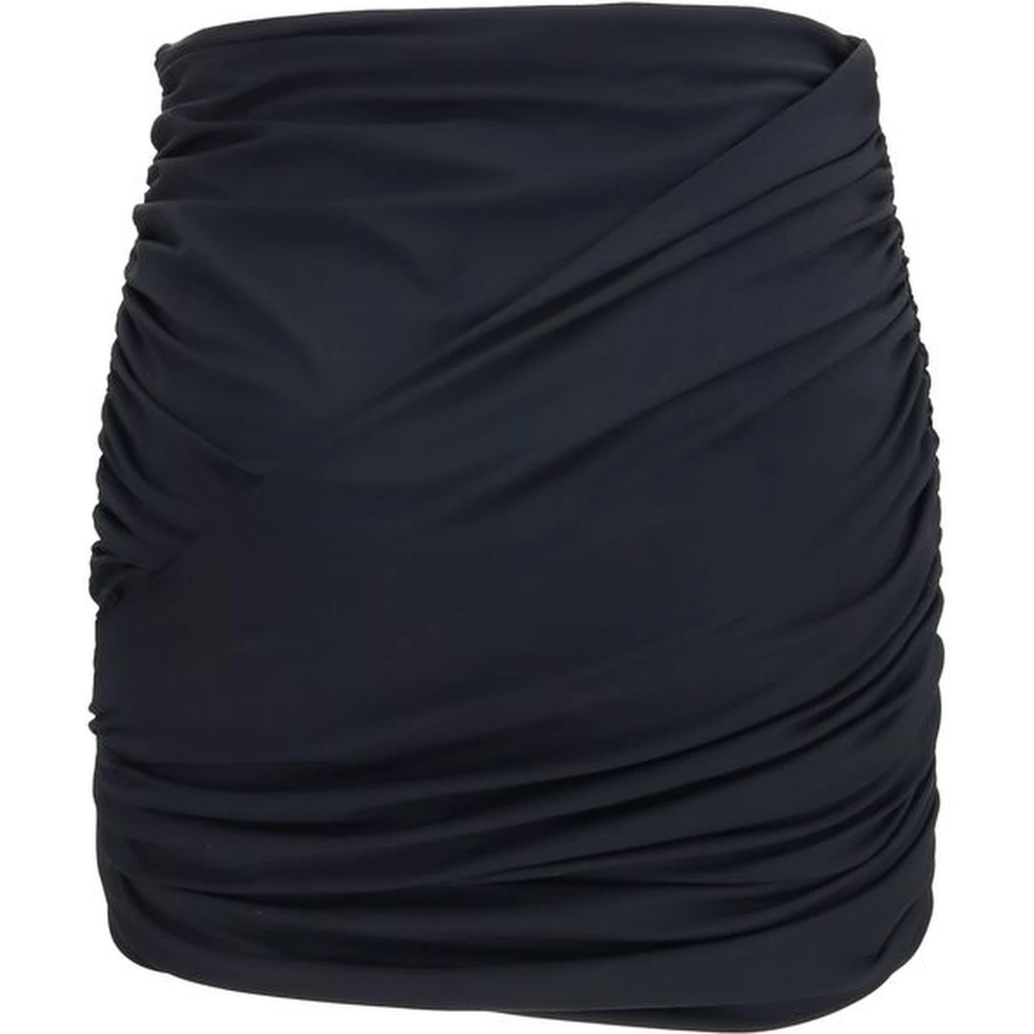 Black Polyamide Mini Skirt