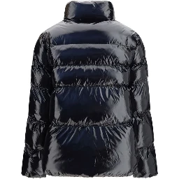 Black Polyamide Full-Length Jacket