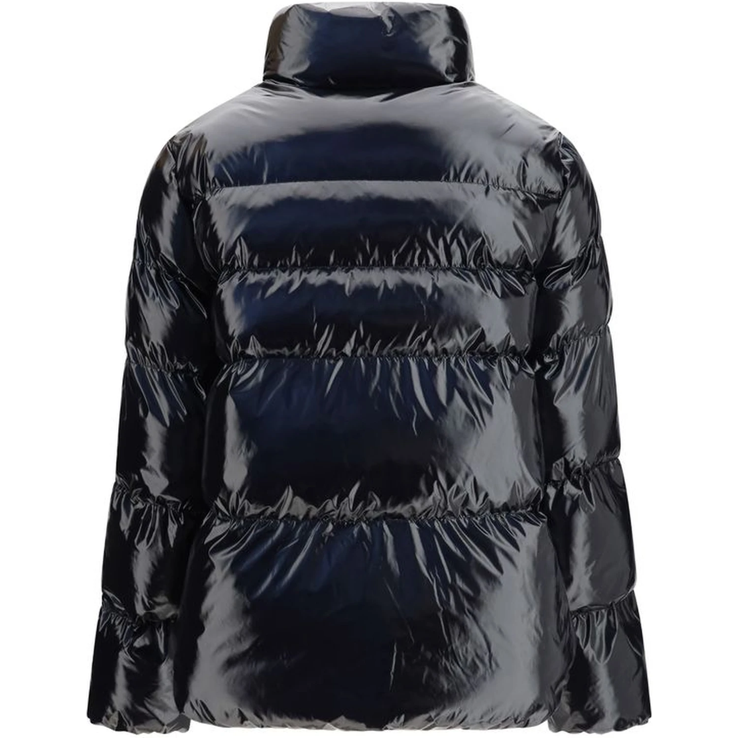Black Polyamide Full-Length Jacket