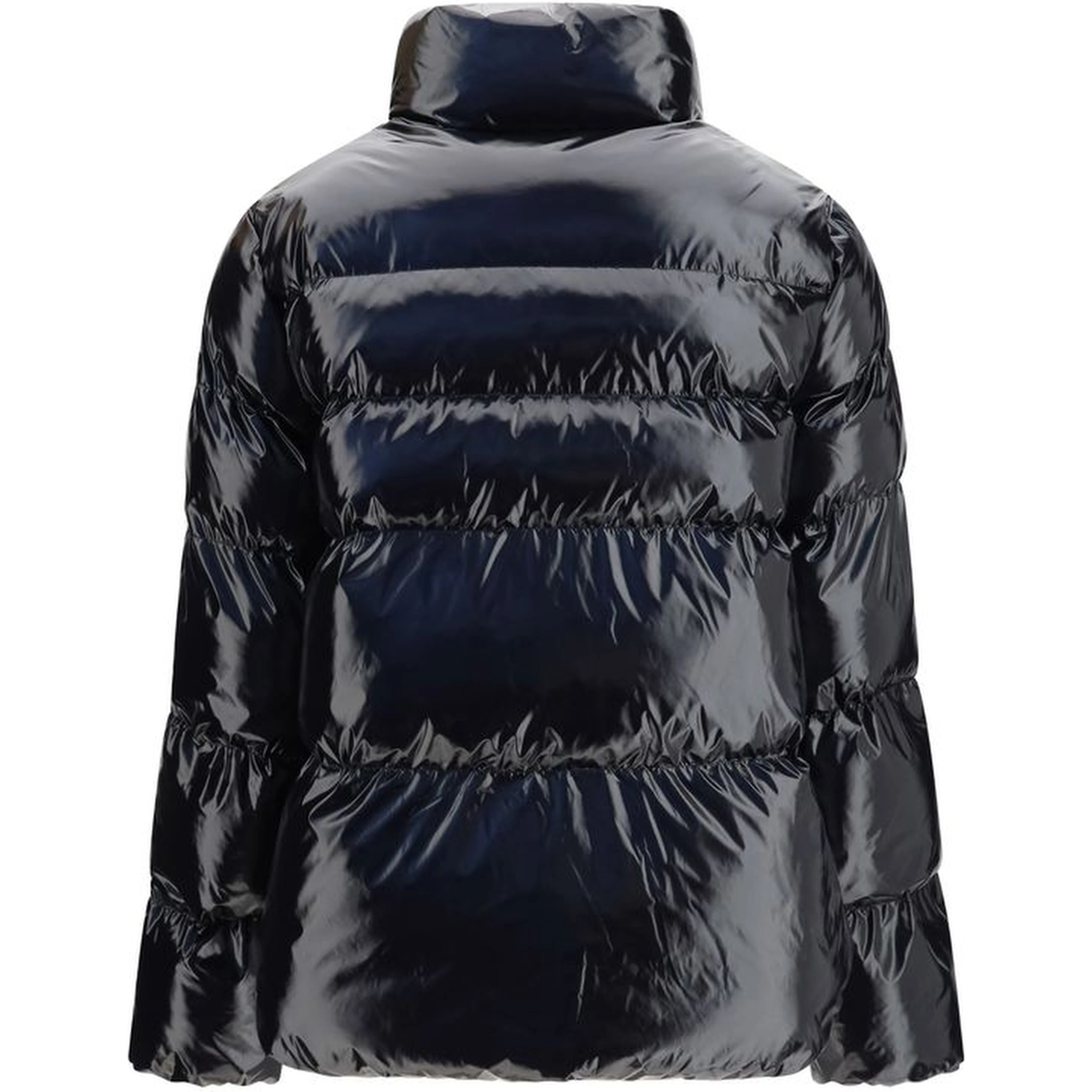 Black Polyamide Full-Length Jacket