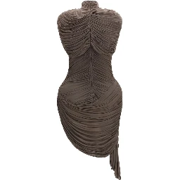 Brown Copper Cocktail Dress