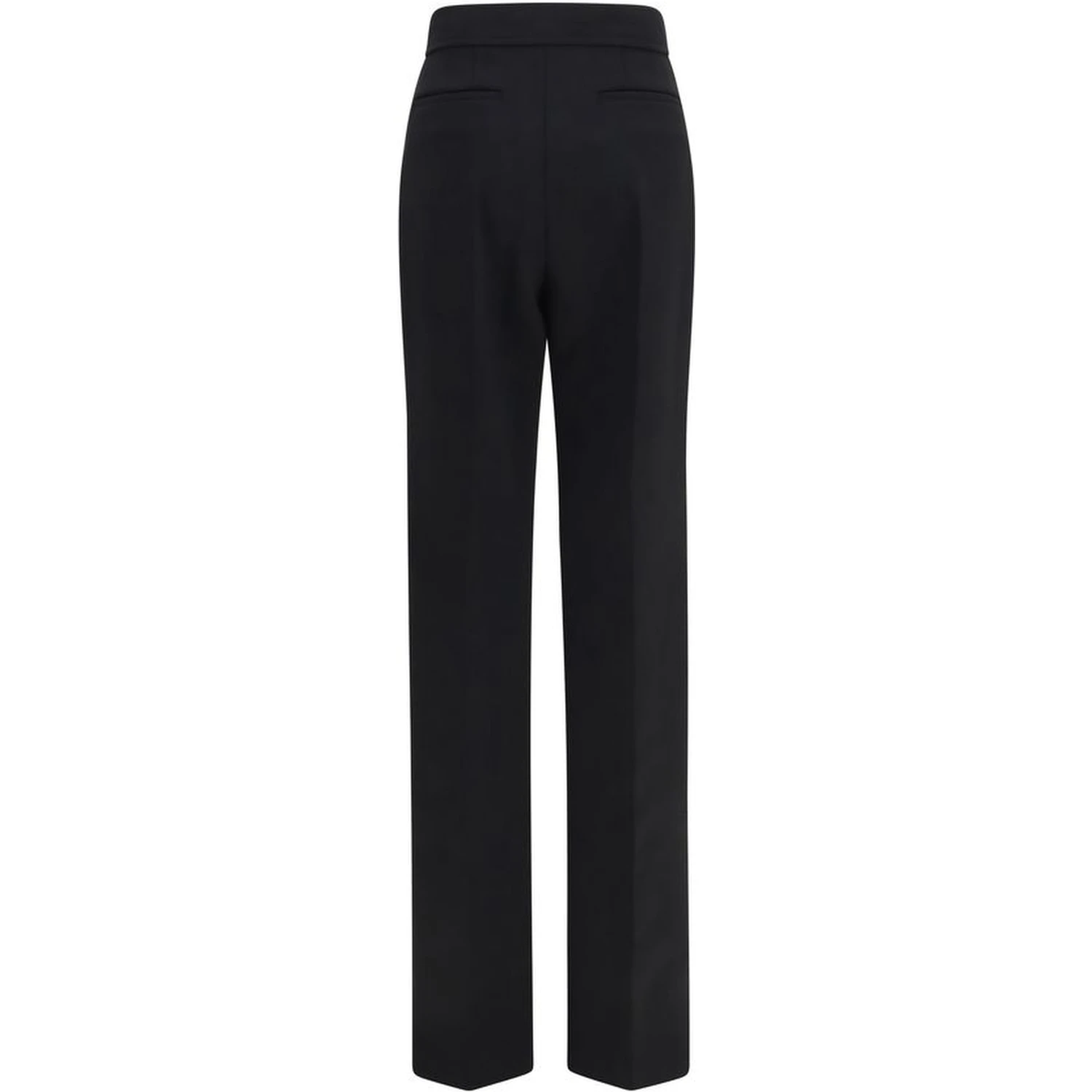 Black Wool Oves Aries Flared Pants