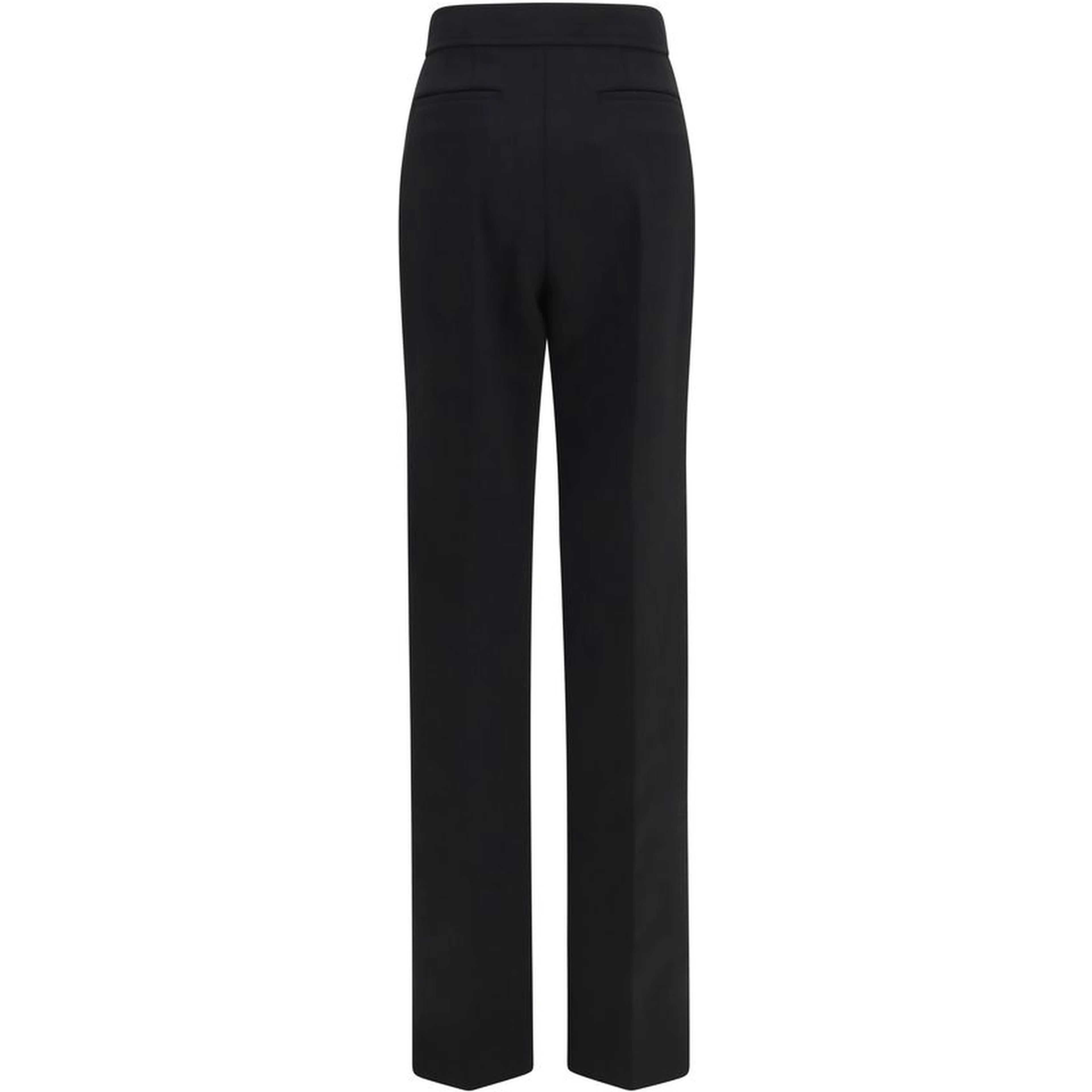 Black Wool Oves Aries Flared Pants