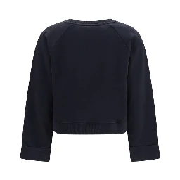 Black Cotton Sweatshirt