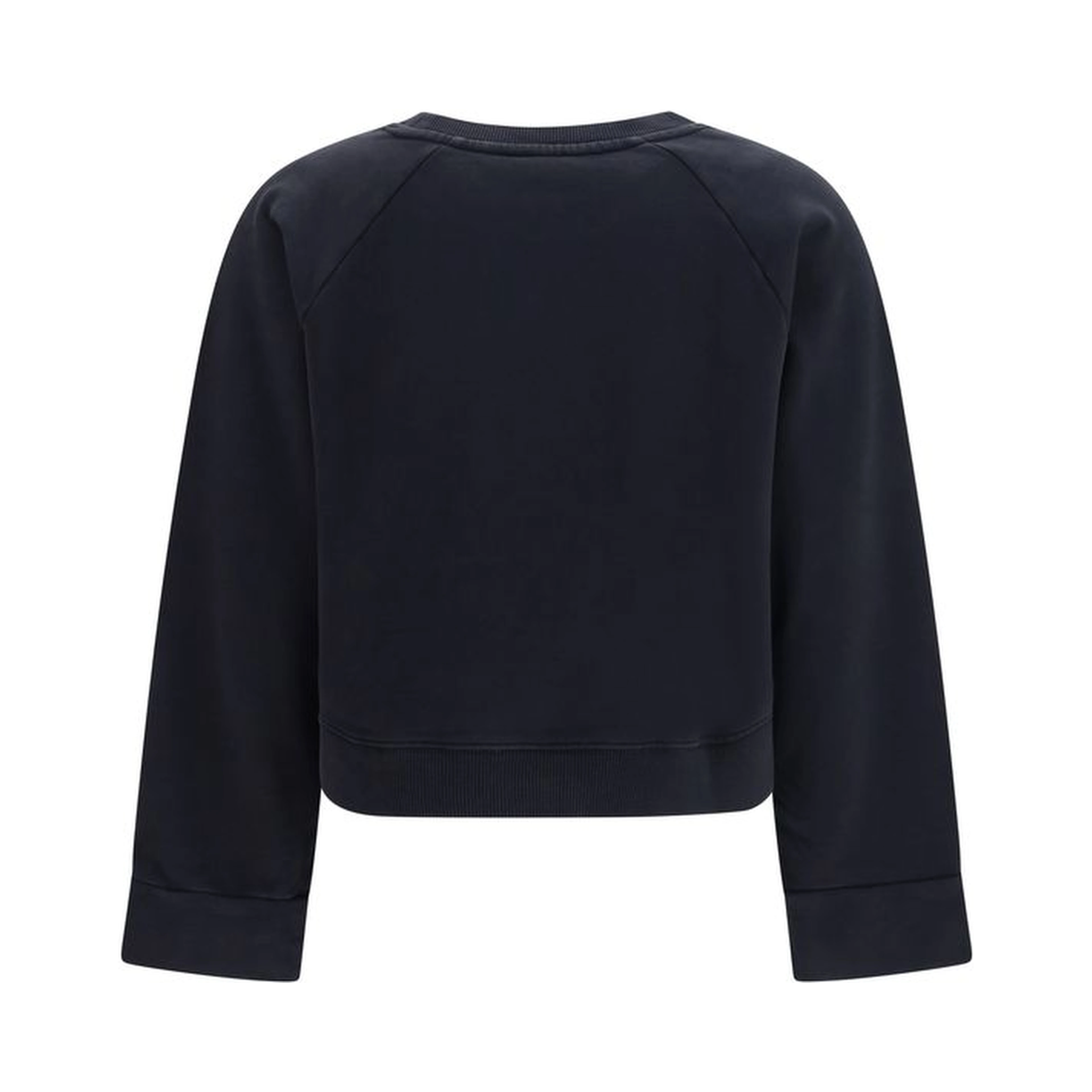 Black Cotton Sweatshirt