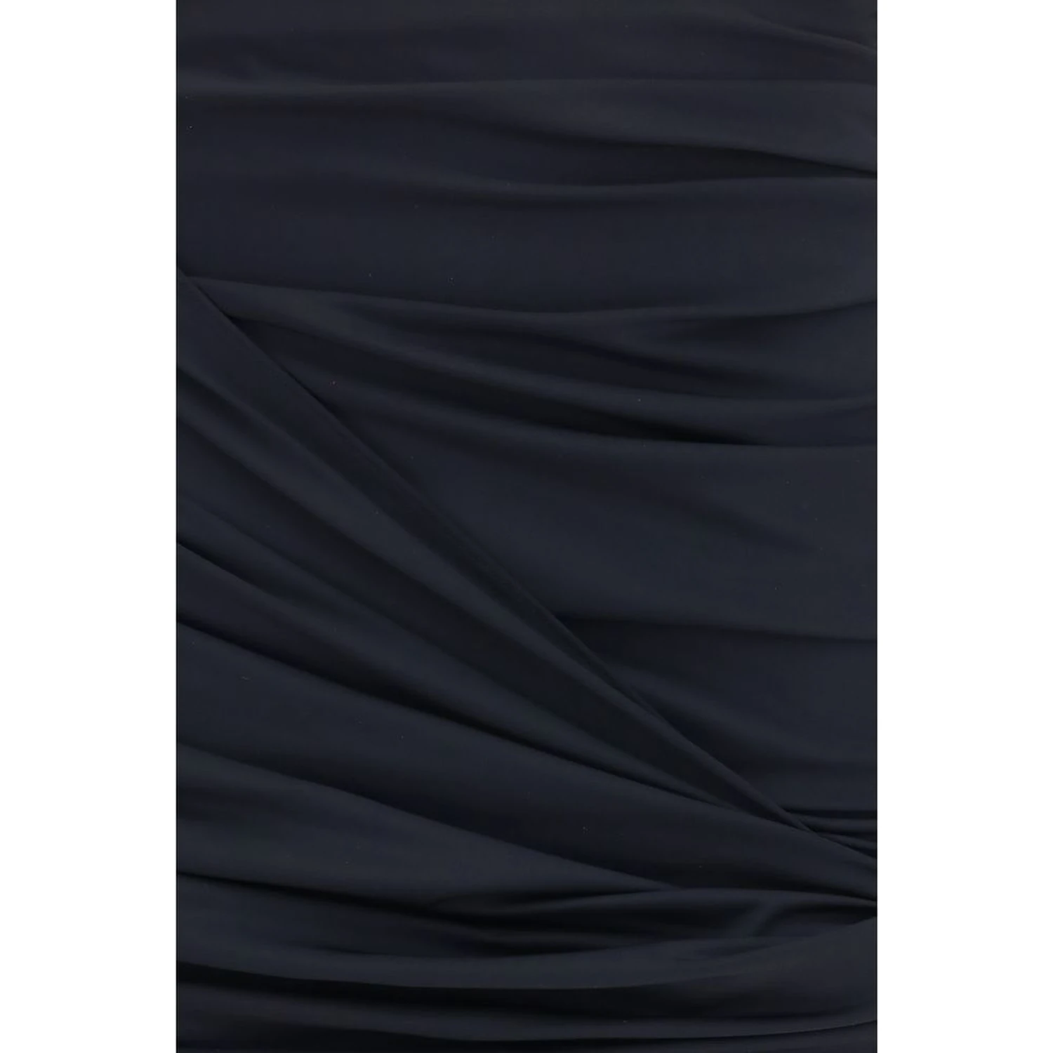 Black Polyamide Mini Skirt