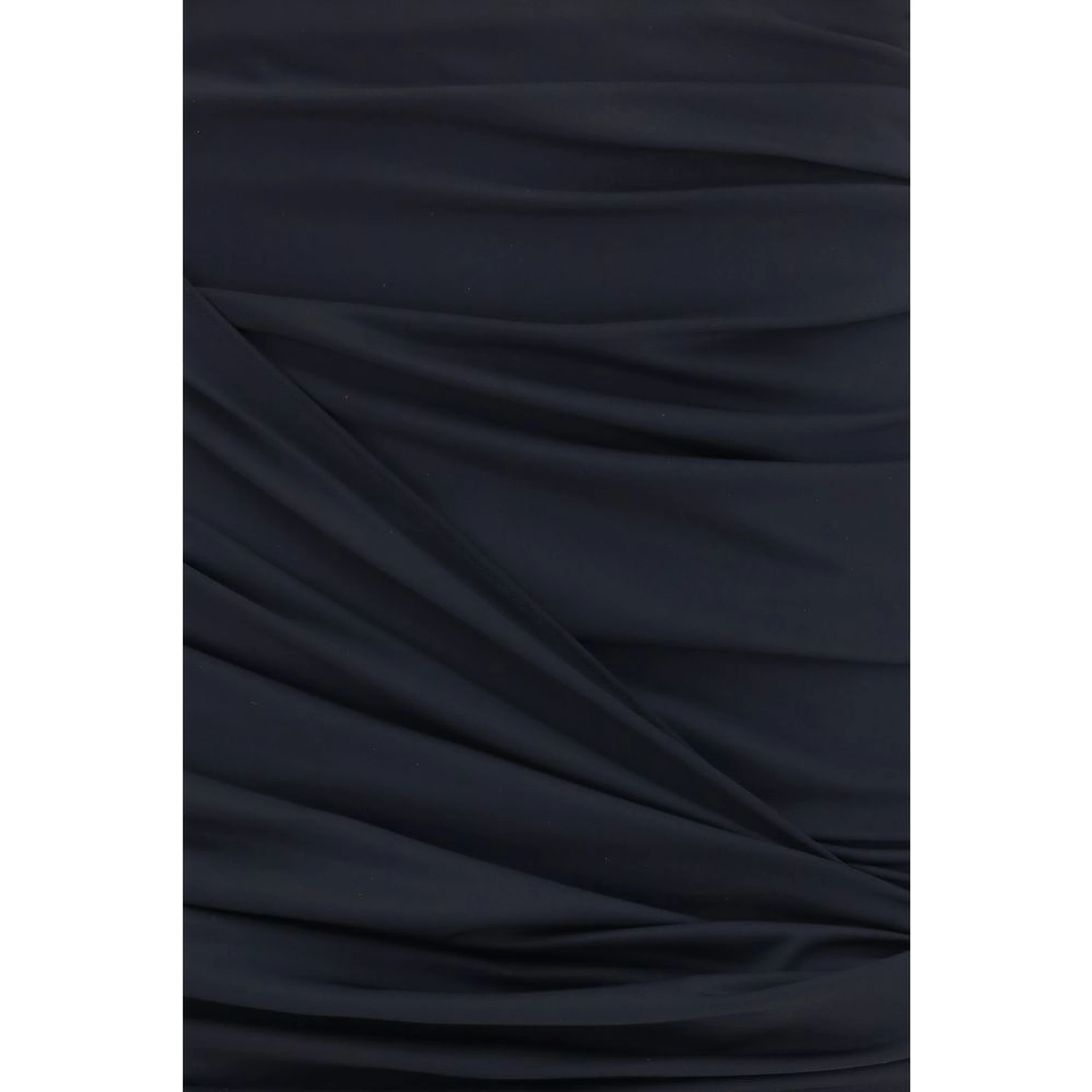Black Polyamide Mini Skirt