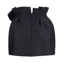 Black Wool Oves Aries Mini Skirt
