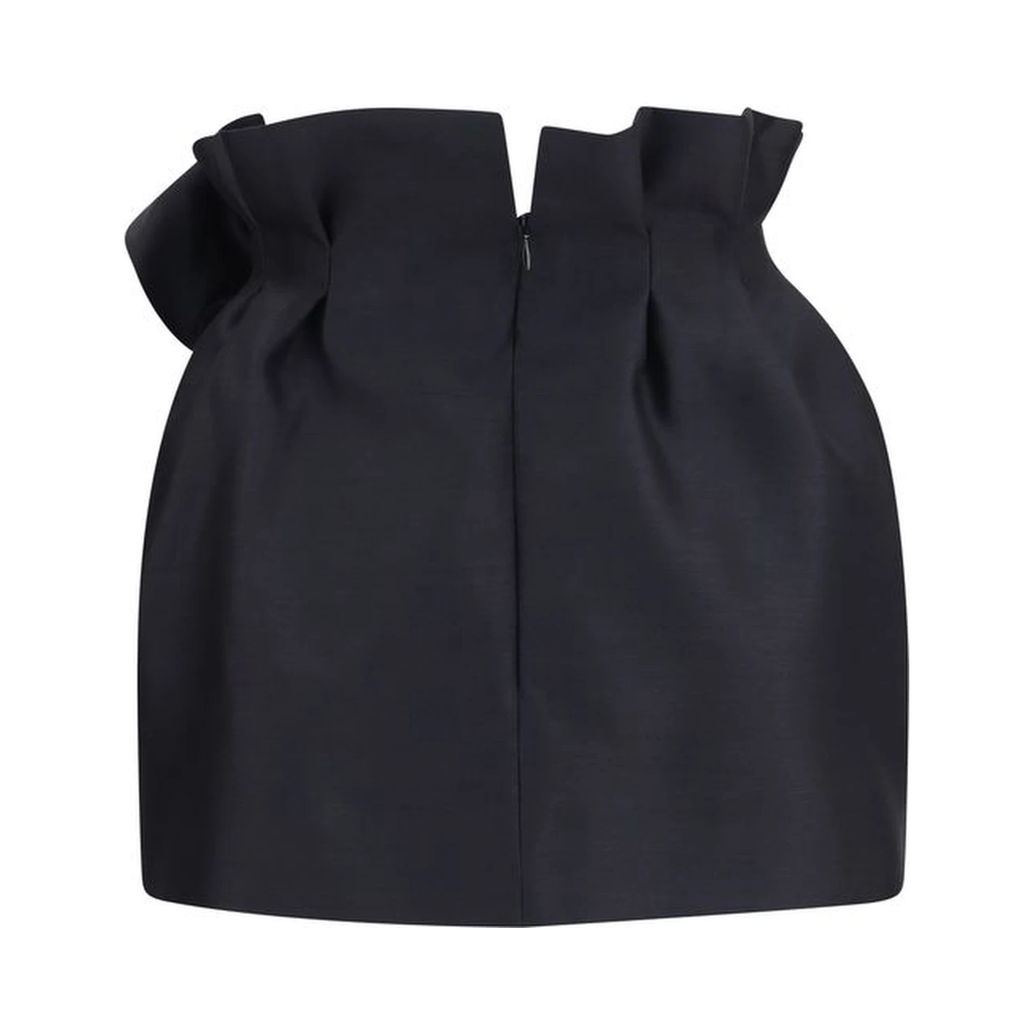 Black Wool Oves Aries Mini Skirt