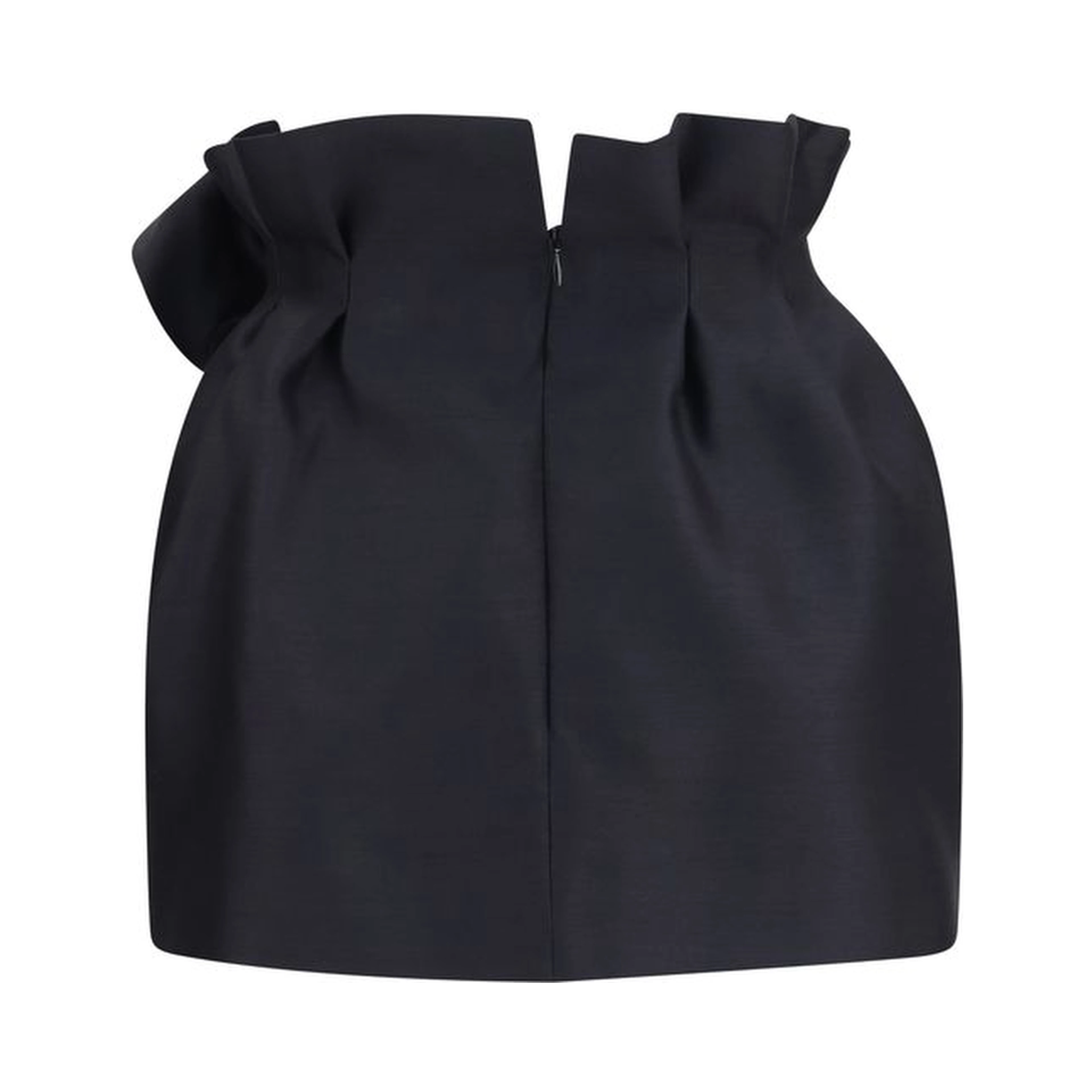 Black Wool Oves Aries Mini Skirt