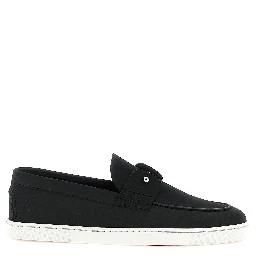 Black Calfskin Slip-On Loafers