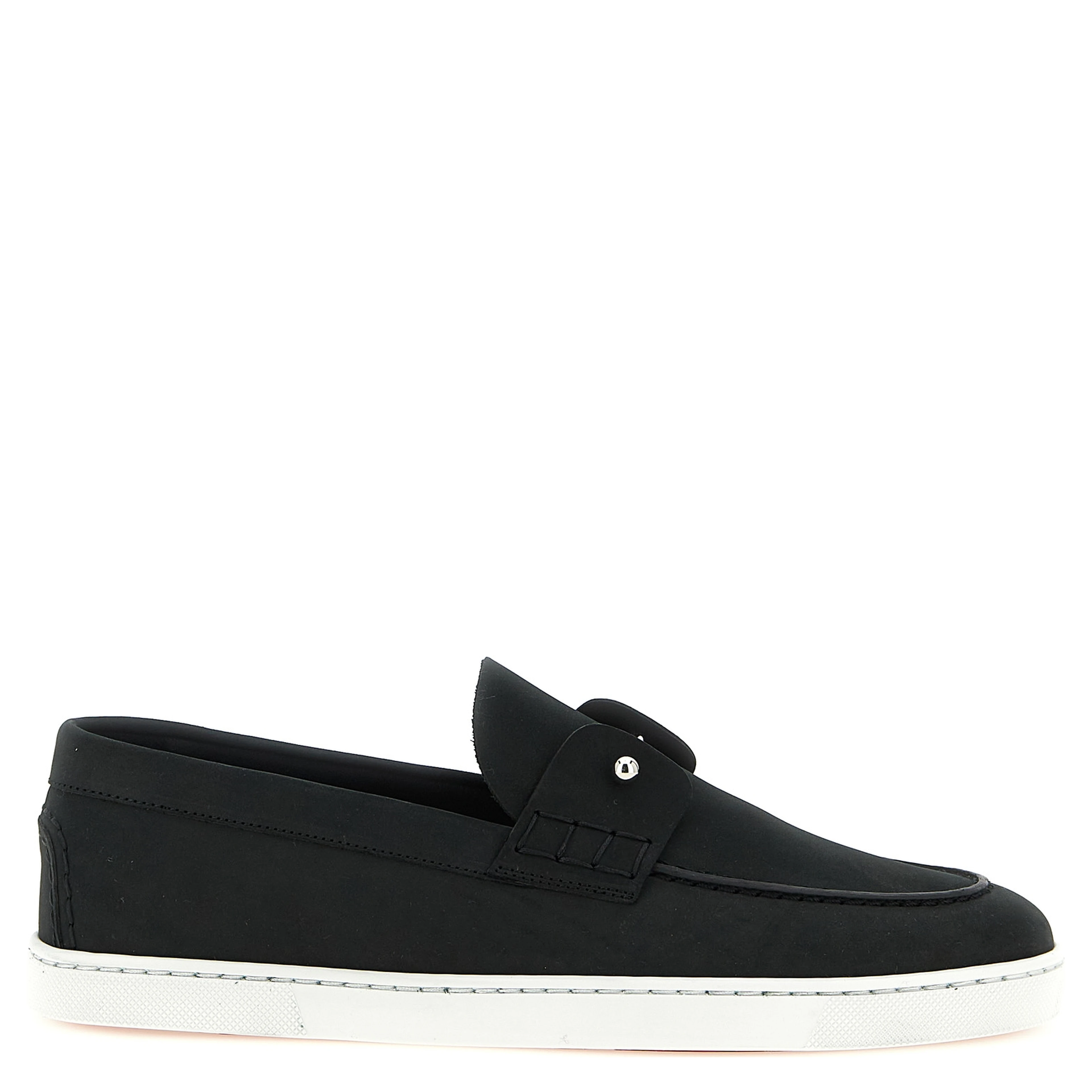 Black Calfskin Slip-On Loafers