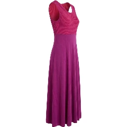 Purple Silk Women Dress