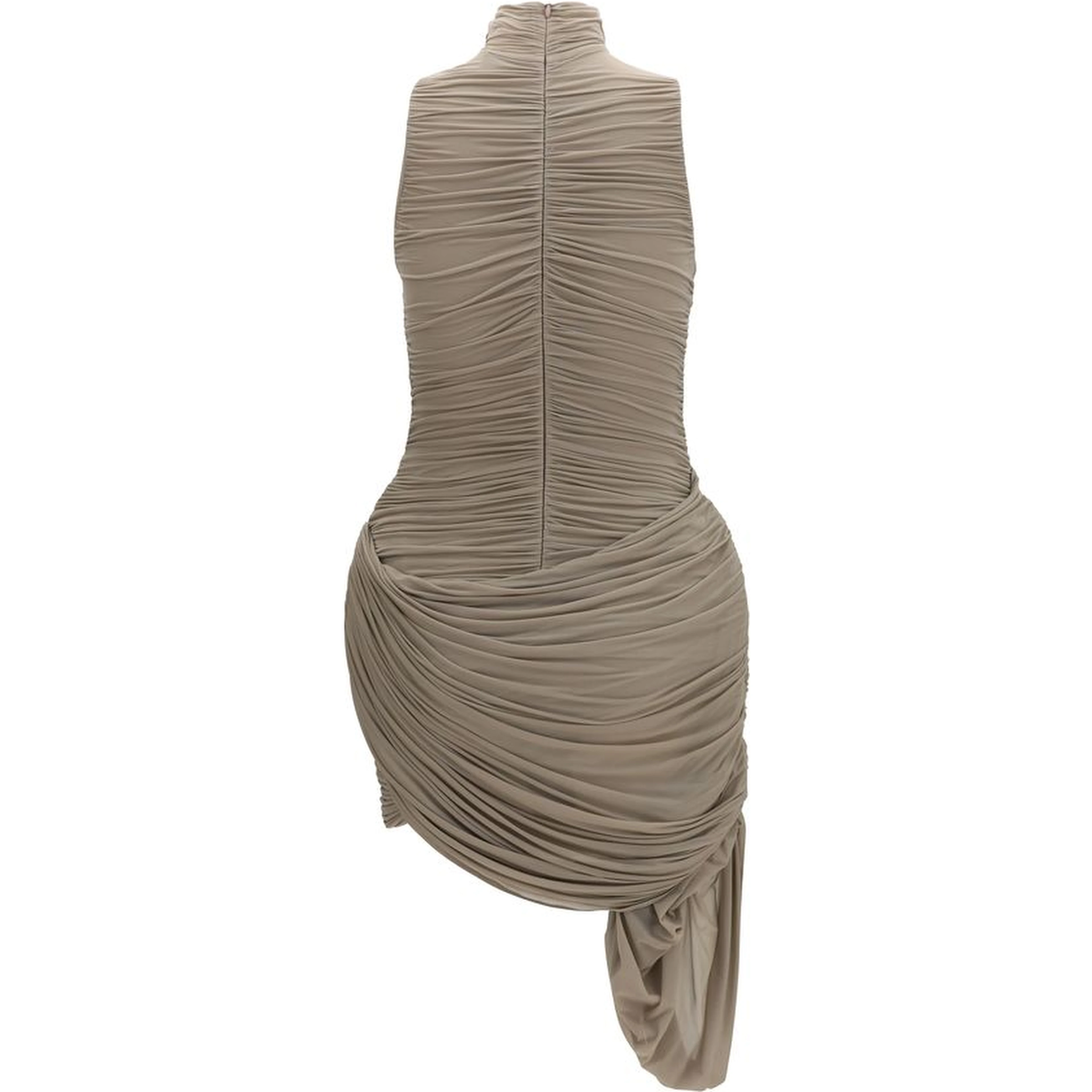 Beige Copper Cocktail Dress