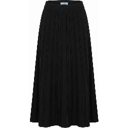 Black Cotton Women Skirt