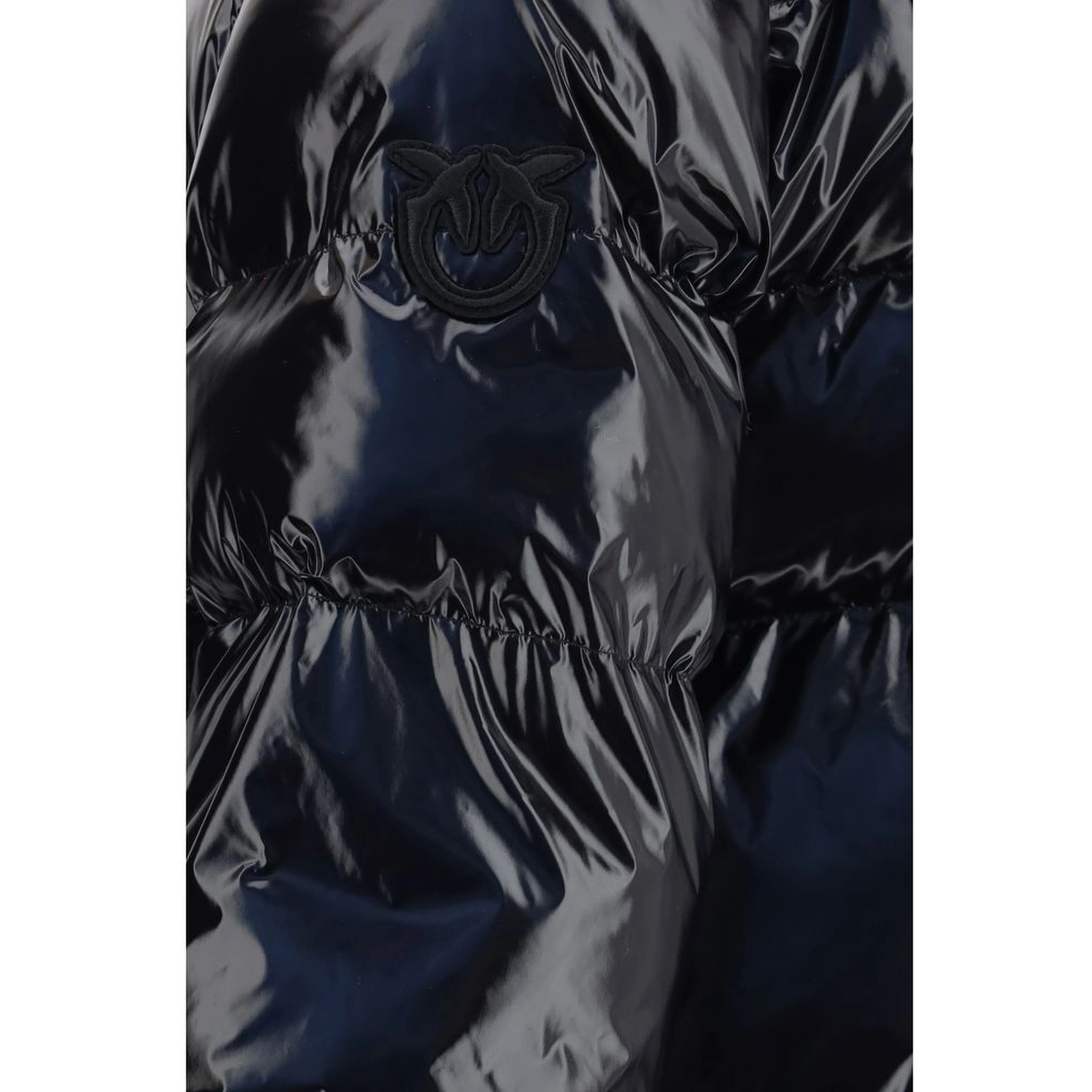Black Polyamide Full-Length Jacket