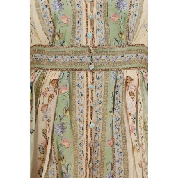 Multicolor Linen Casual Dress