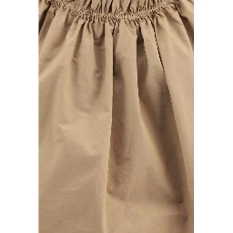 Beige Cotton Shortsleeve Shirt