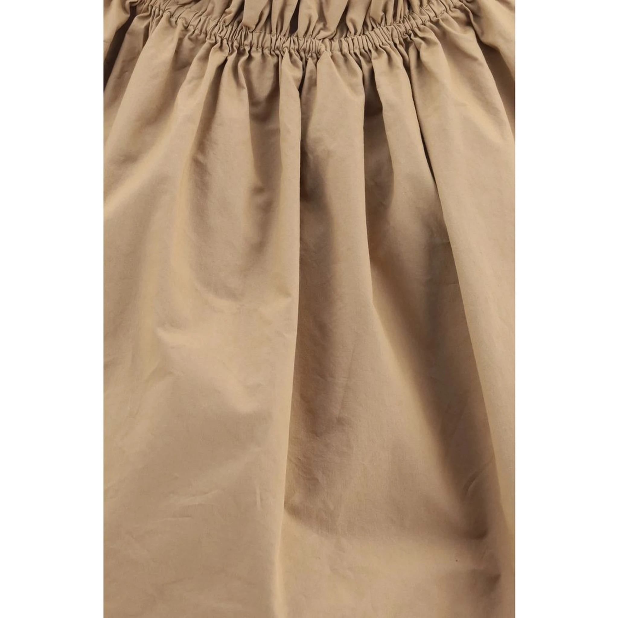 Beige Cotton Shortsleeve Shirt