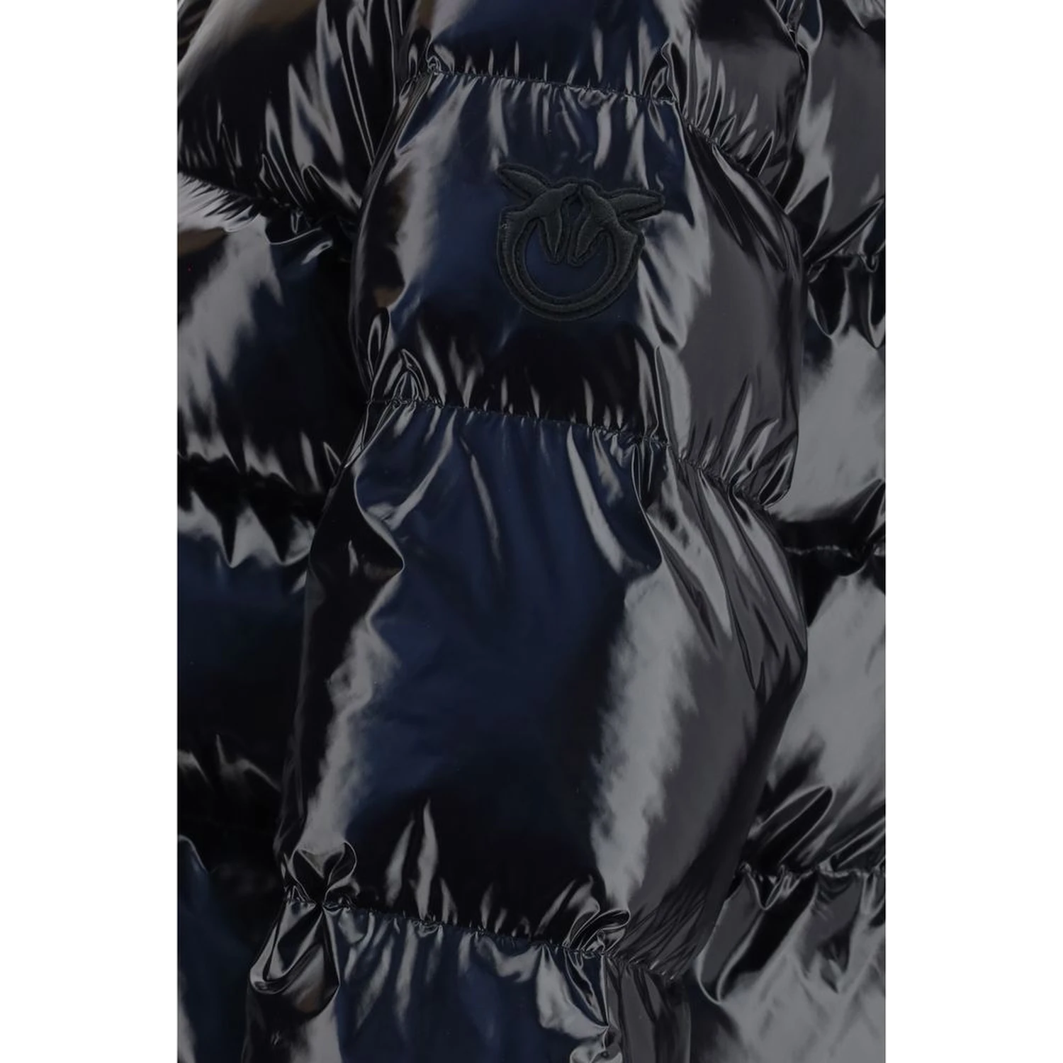 Black Polyamide Full-Length Jacket