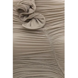 Beige Copper Cocktail Dress