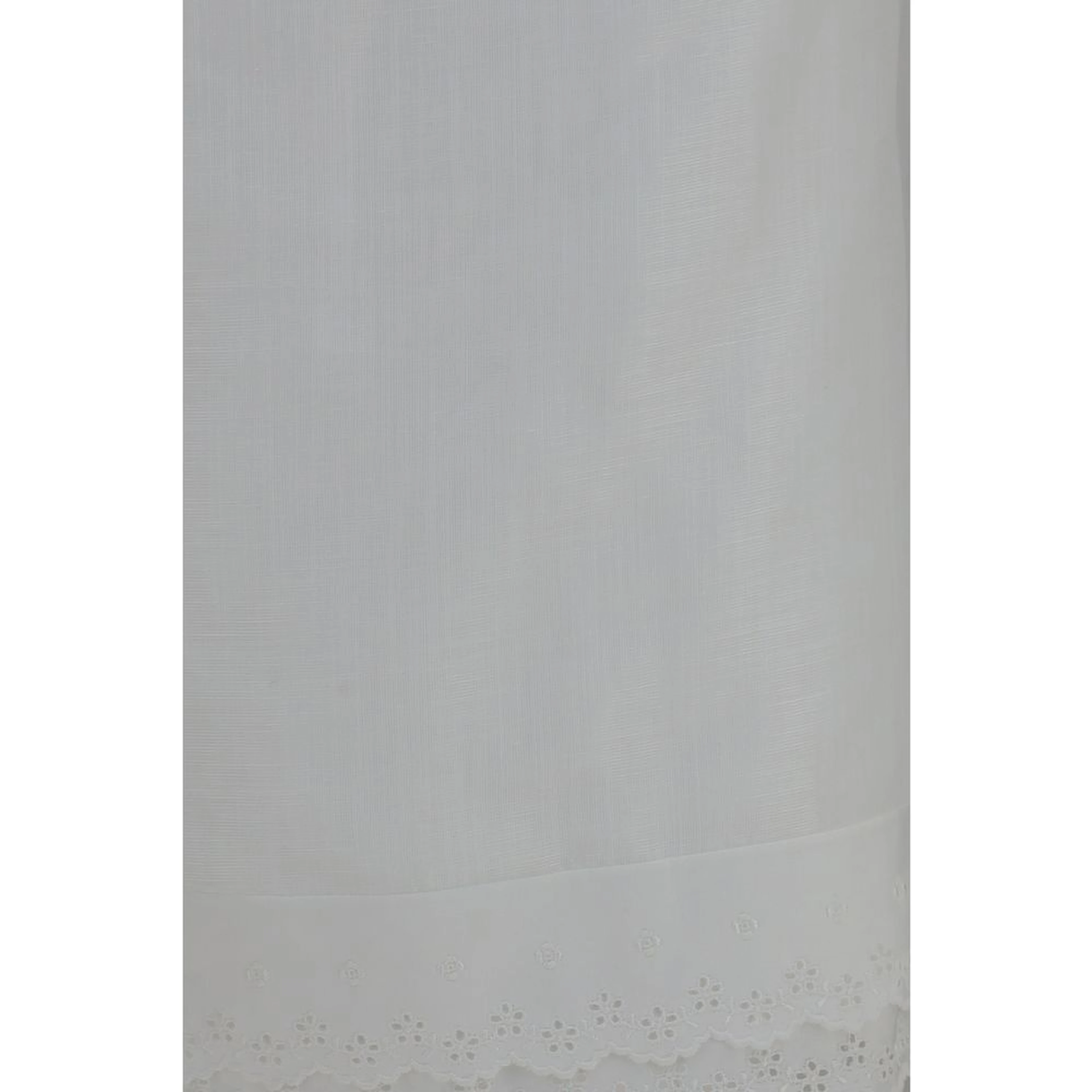 White Cotton Midi Skirt