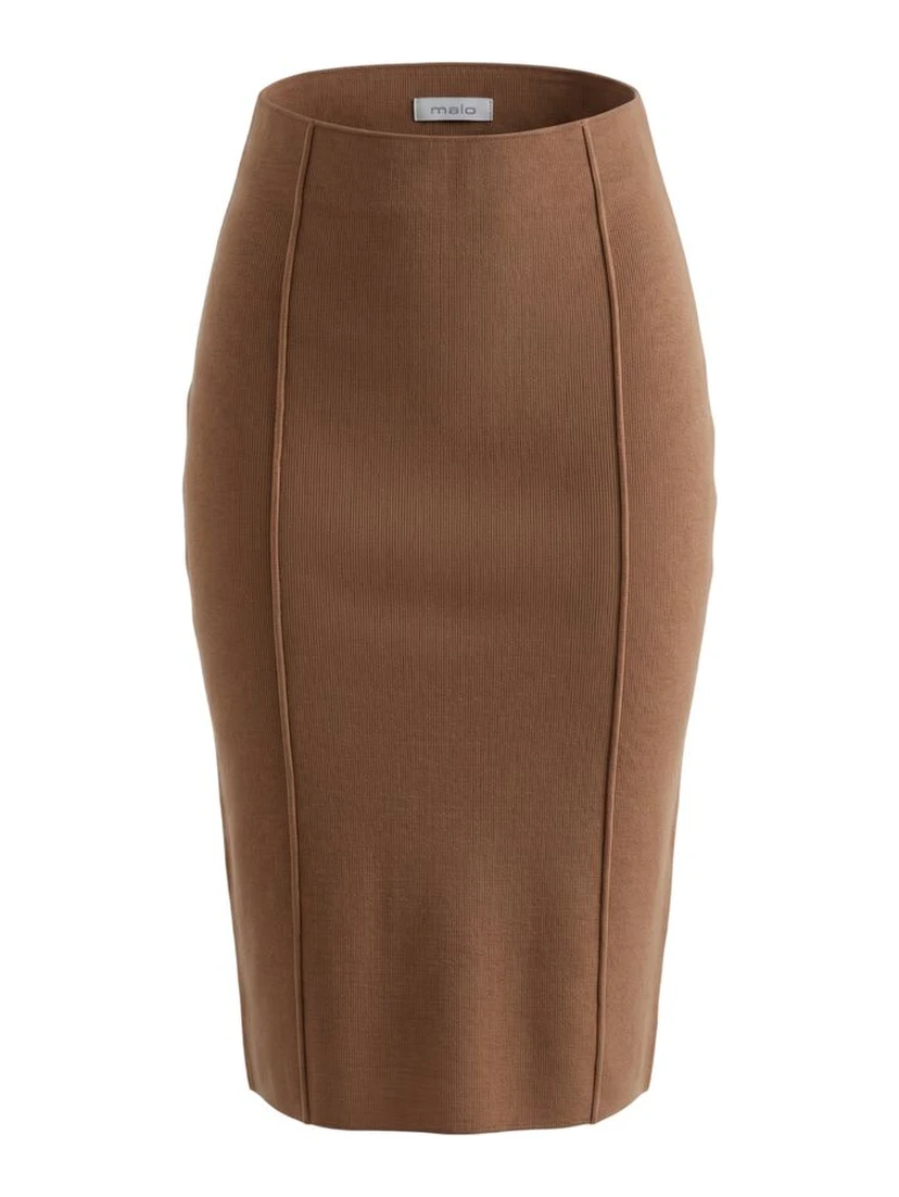 Beige Cotton Women's Skirt