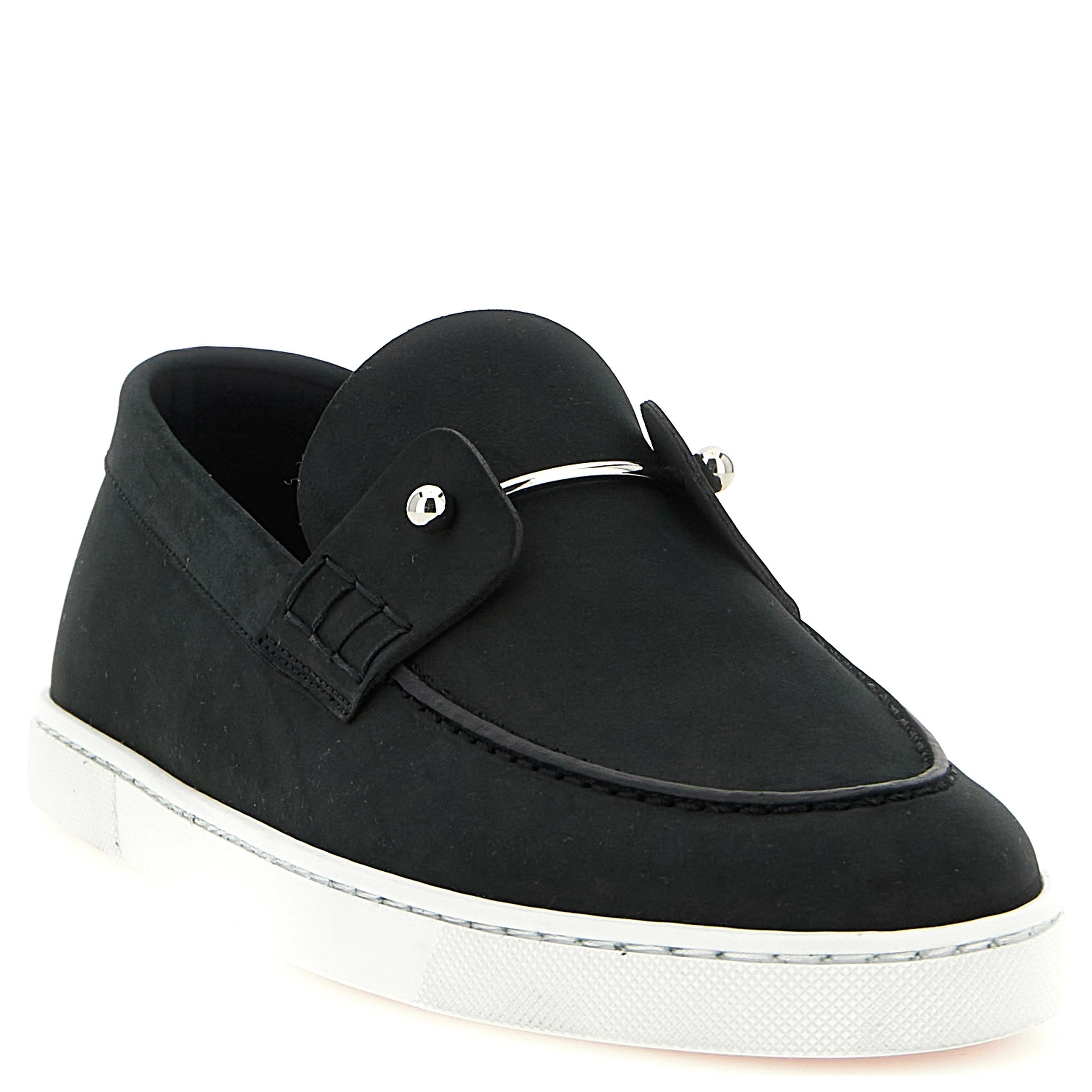 Black Calfskin Slip-On Loafers