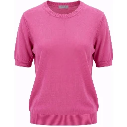 Pink Cotton Women Sweater