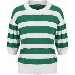 Green Cotton Women Sweater