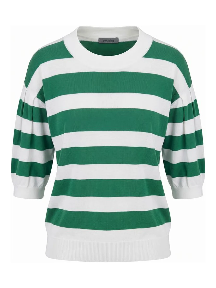 Green Cotton Women Sweater