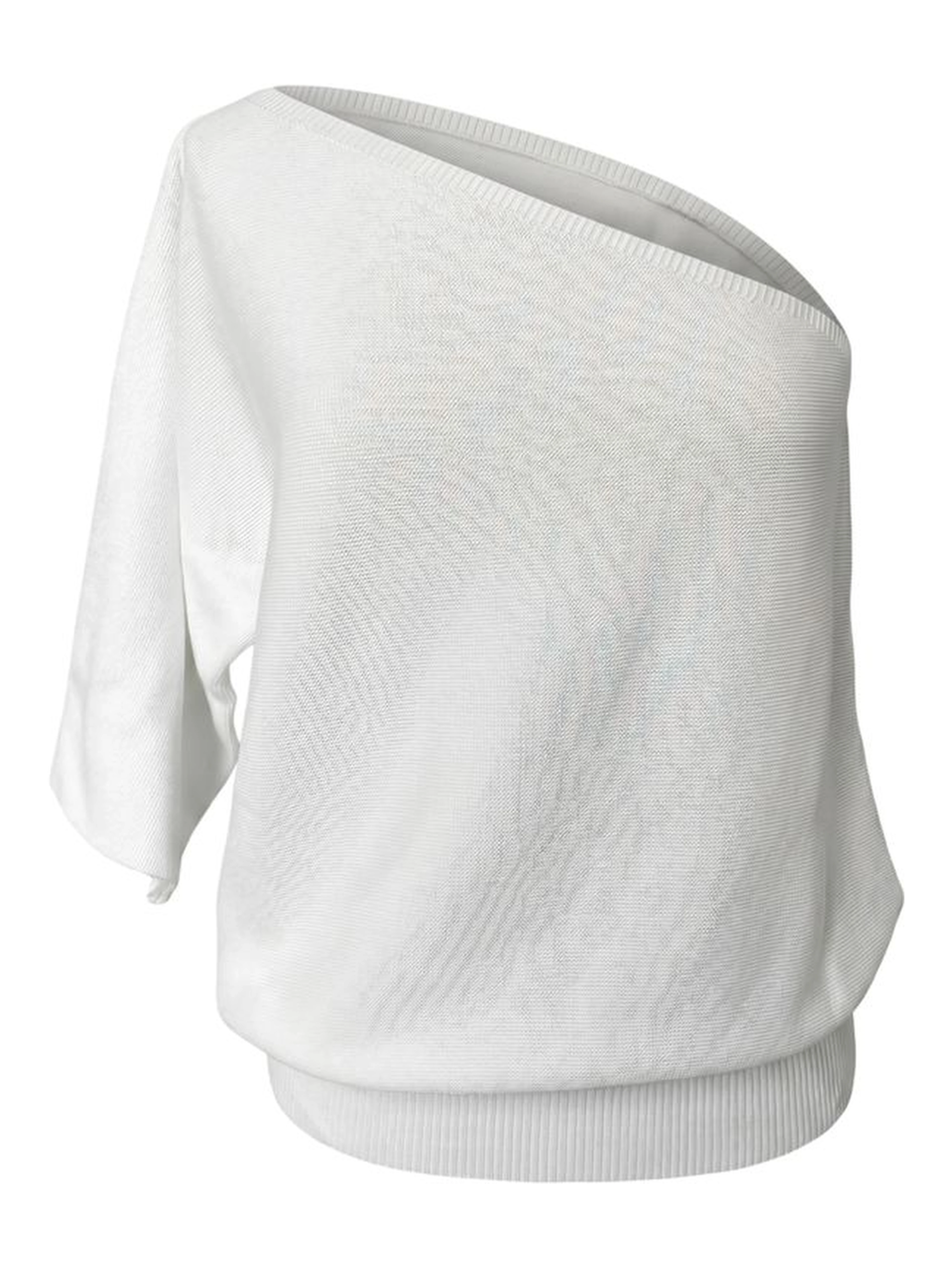 White Cotton Women Sweater