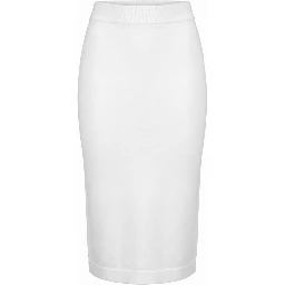 White Cotton Women Skirt
