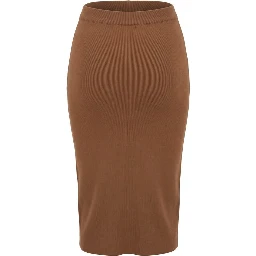 Beige Cotton Women's Skirt